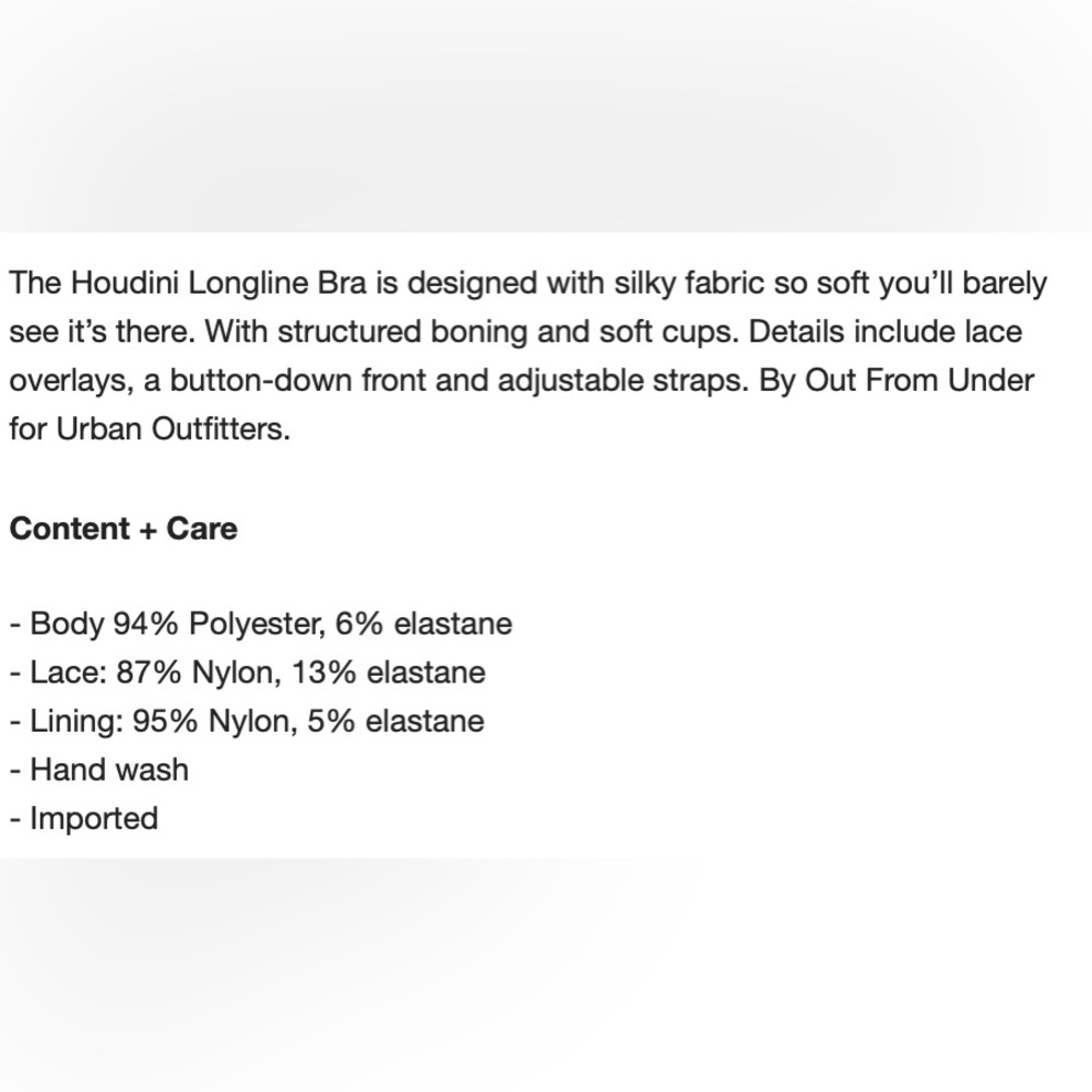 Out From Under Houdini Button-Front Longline Bra - image 3